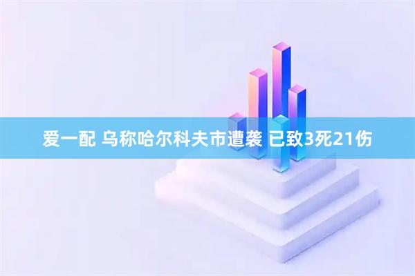爱一配 乌称哈尔科夫市遭袭 已致3死21伤